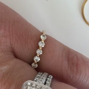14k Gold Diamond Ring Size 6