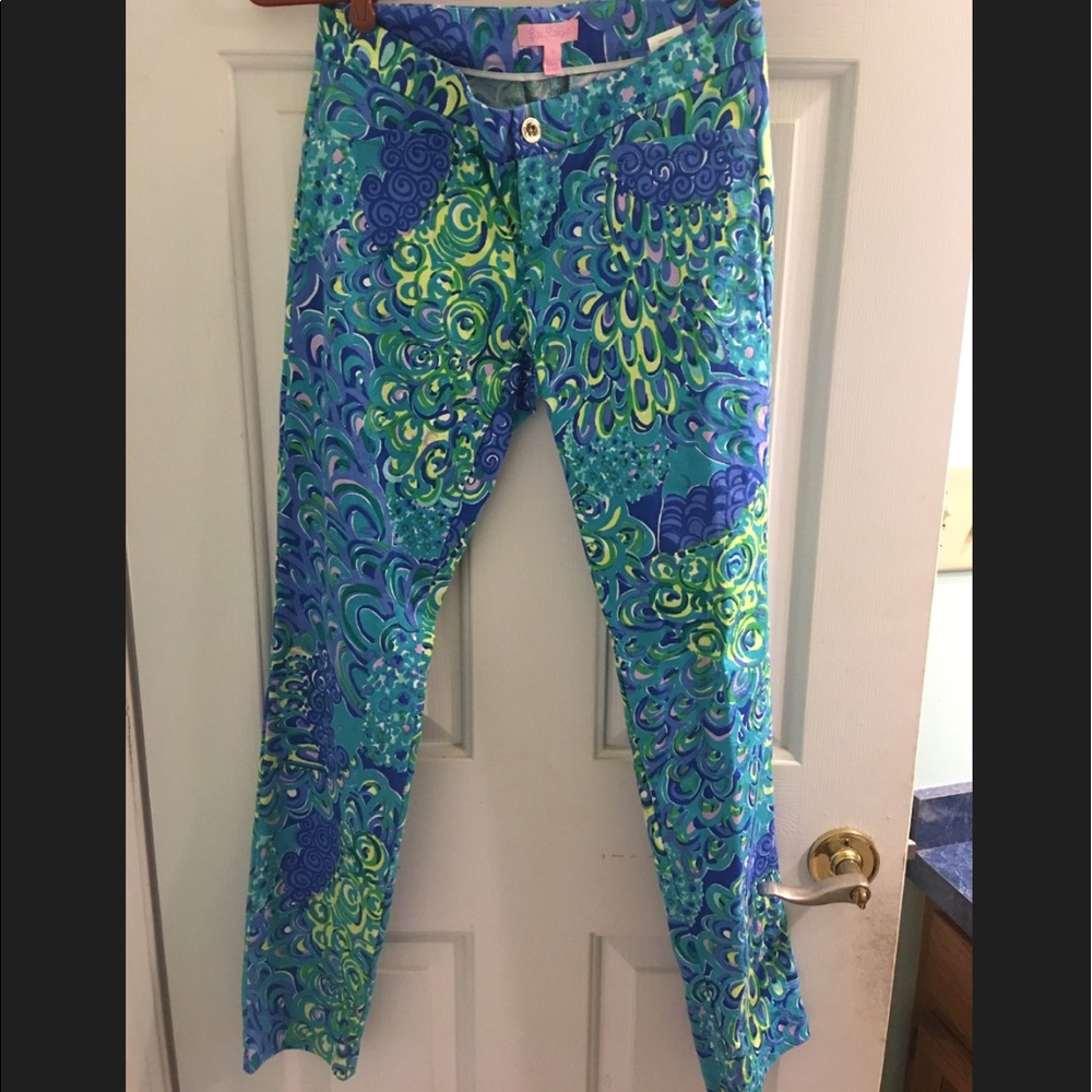 Lilly Pulitzer Kelly skinny pants