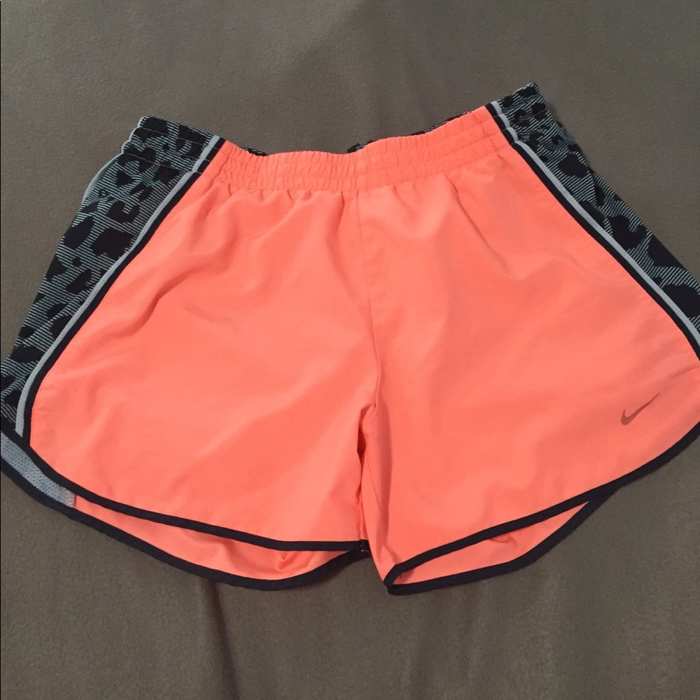 Neon coral running shorts super cute!!