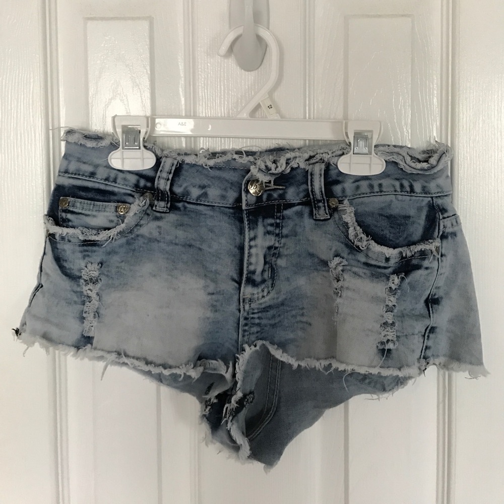 Denim Distressed Shorts