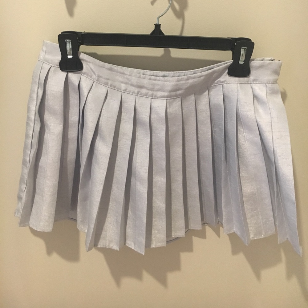 Silence + Noise silver skort