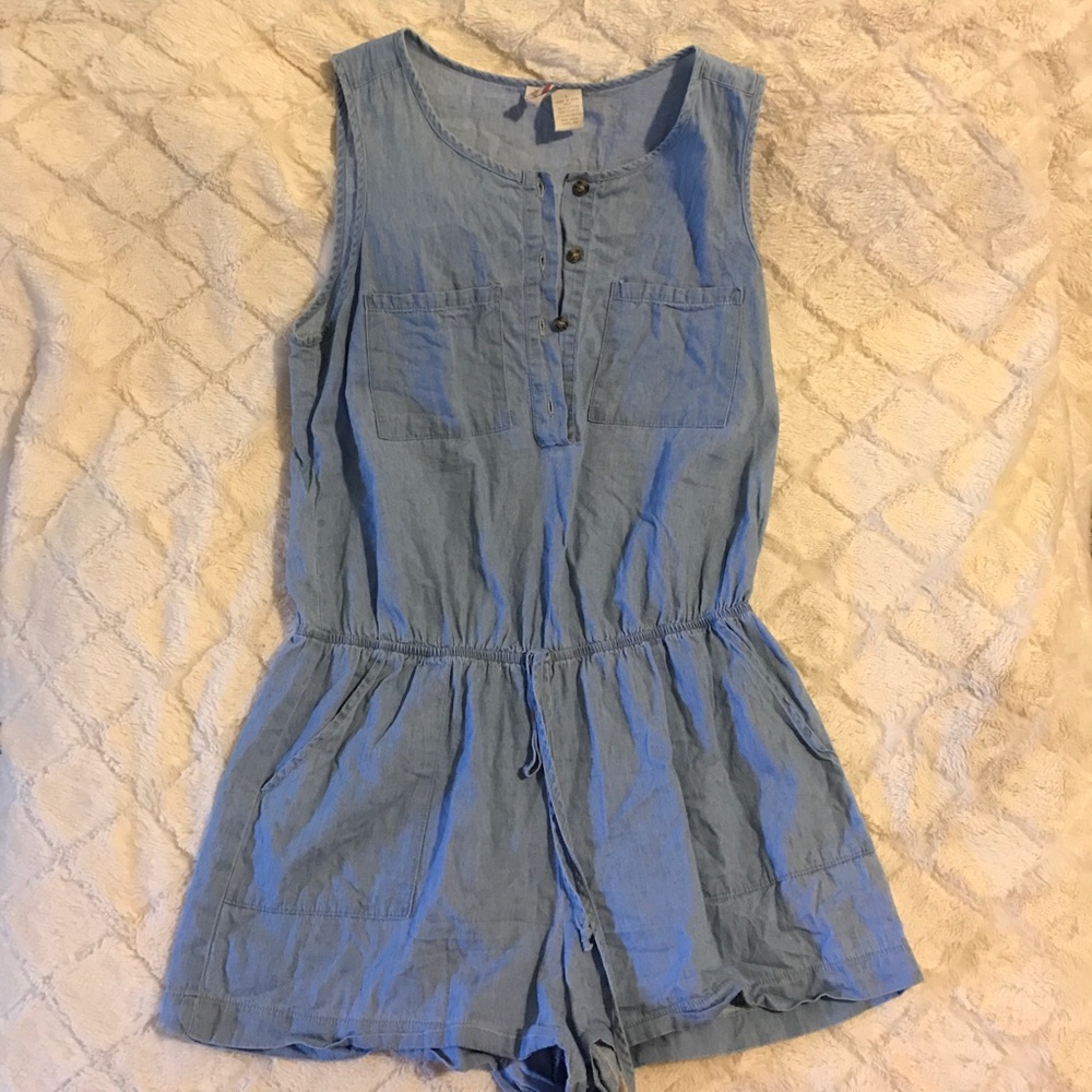 Chambray Romper
