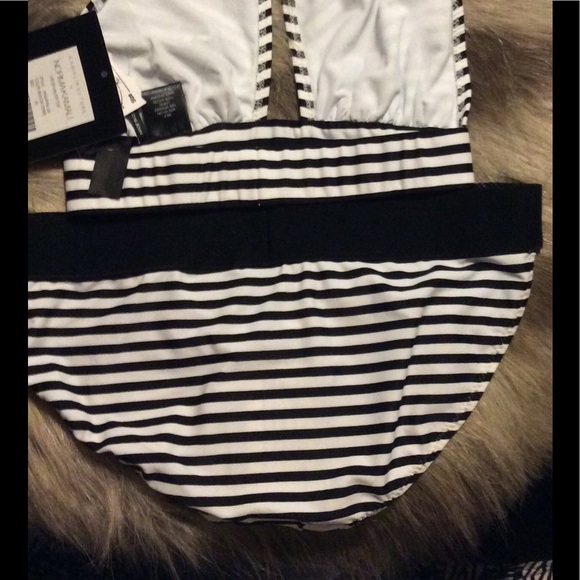 Kamalikulture black and white stripe banded bikini - Picture 5 of 6