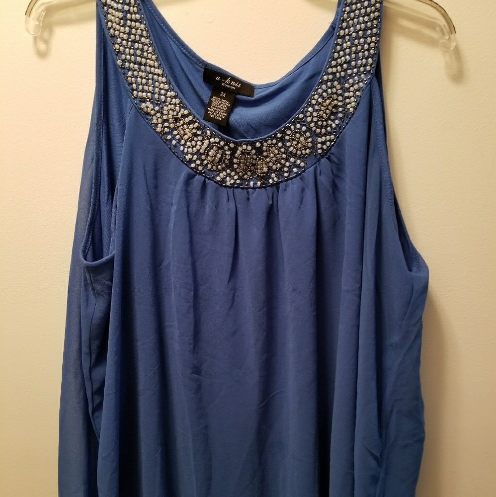 W-knit plus size 2x tank top