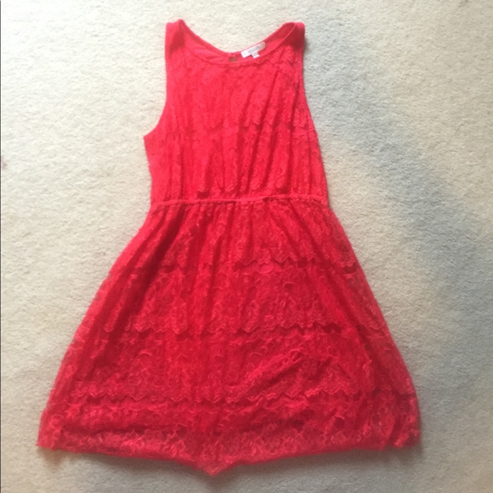 Red Fit and Flare Dress