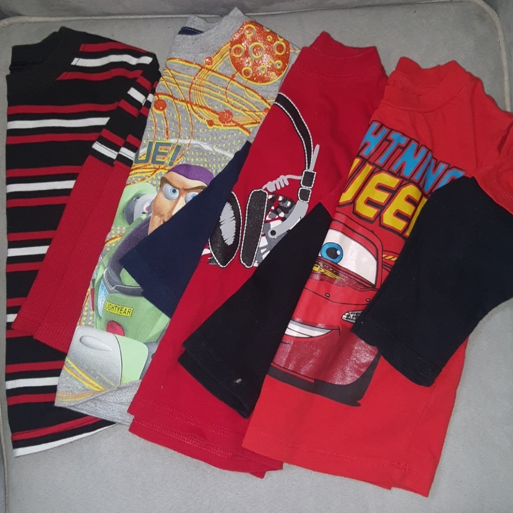 Host pick 7/6 4 Pack of Toddler Boy layered Shirts