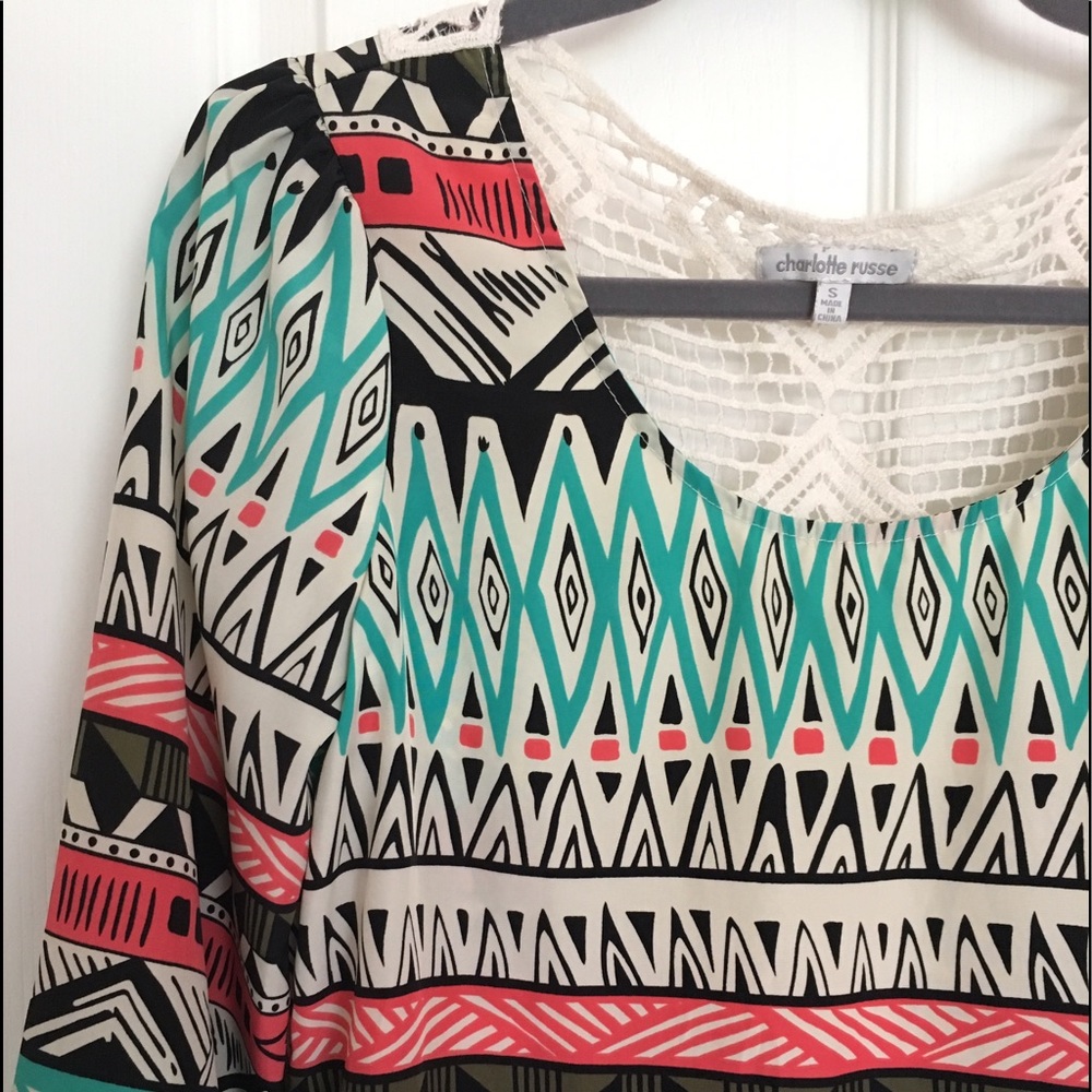 Charlotte Russe Multicolored & patterned Dress SM