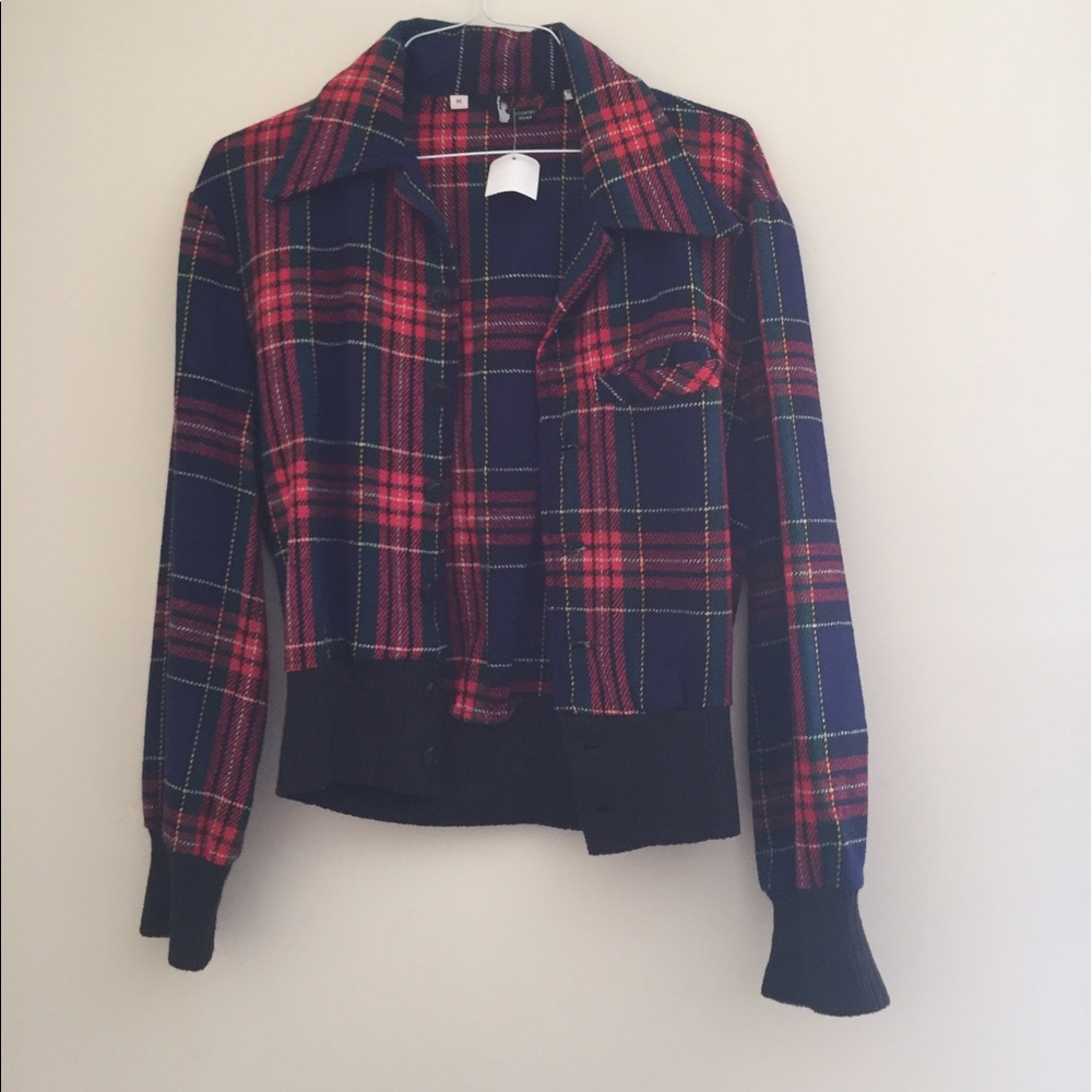Plaid wool jacket!