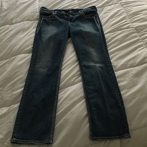Silver Aiko mid straight jeans