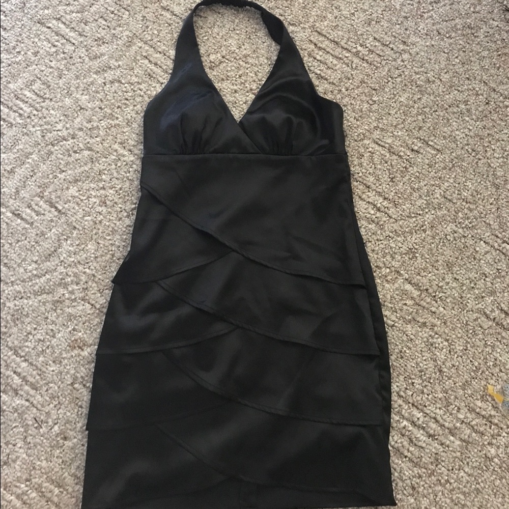 ❌SOLD❌ - Black silky dress size 7 (medium)