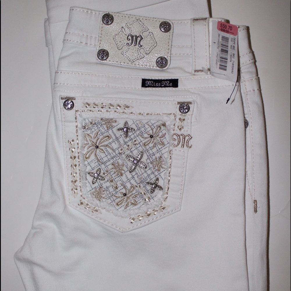 white miss me capri