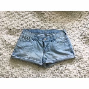 Light Denim Shorts