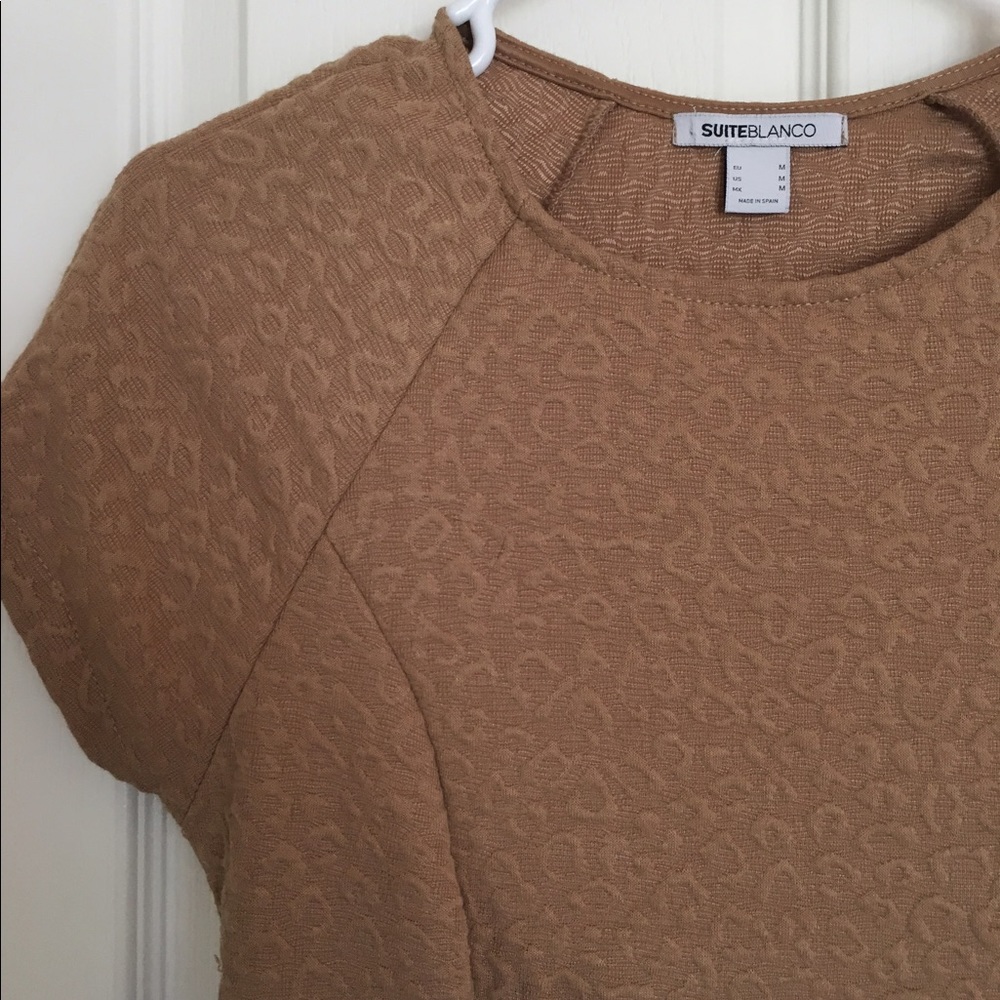 Tan Animal Print Dress M