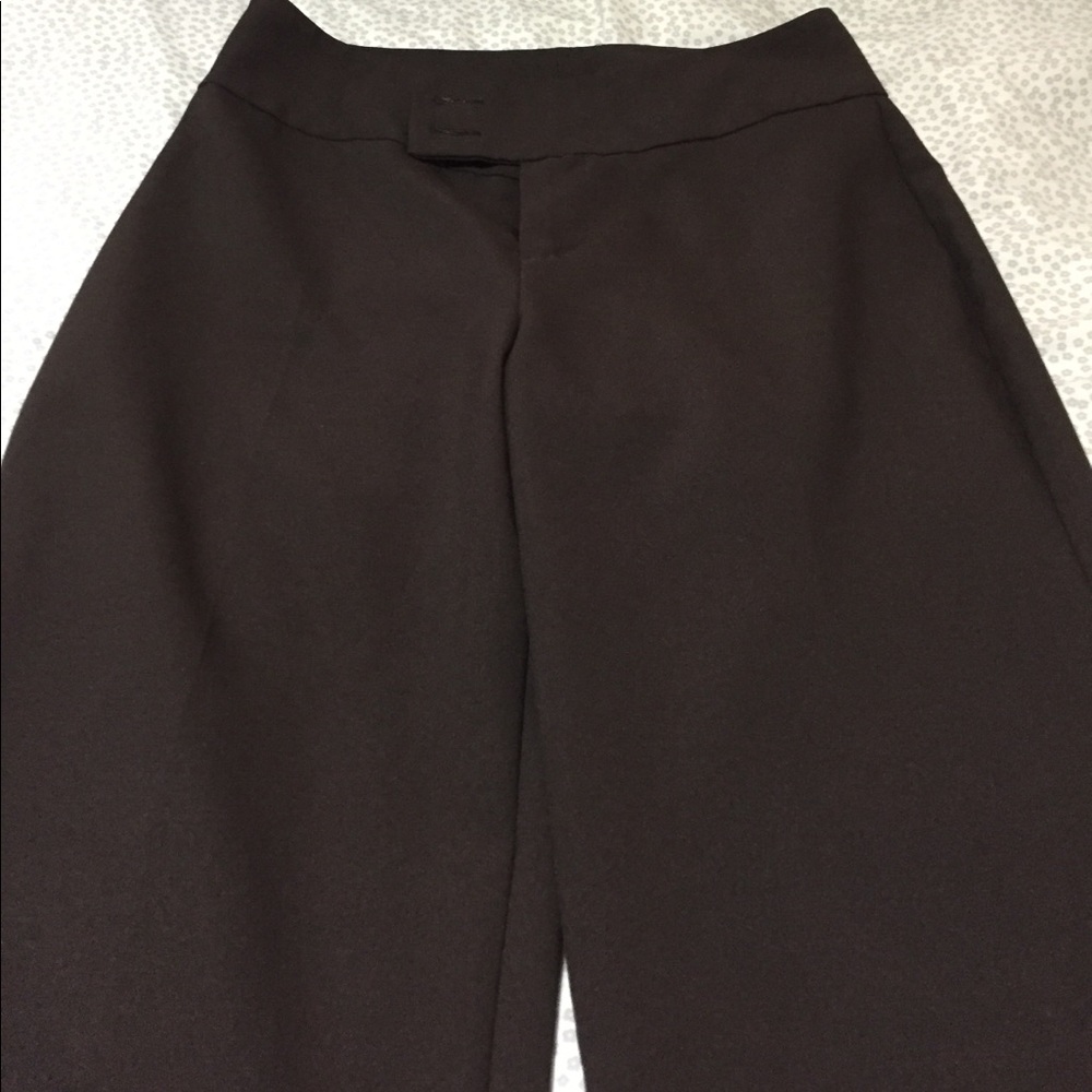 Dark brown trousers