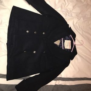 Navy Wool Pea Coat