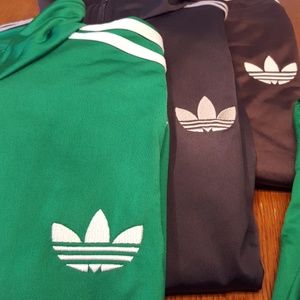 3 Adidas Firebird Jackets and 1 Firebird pant