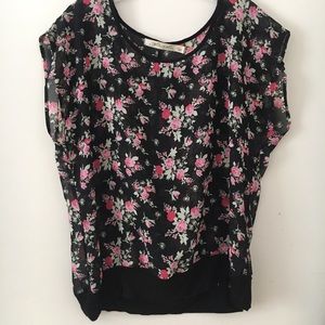 Kohls/ Liberty Love Sheer Tank WORN ONCE, Size: L