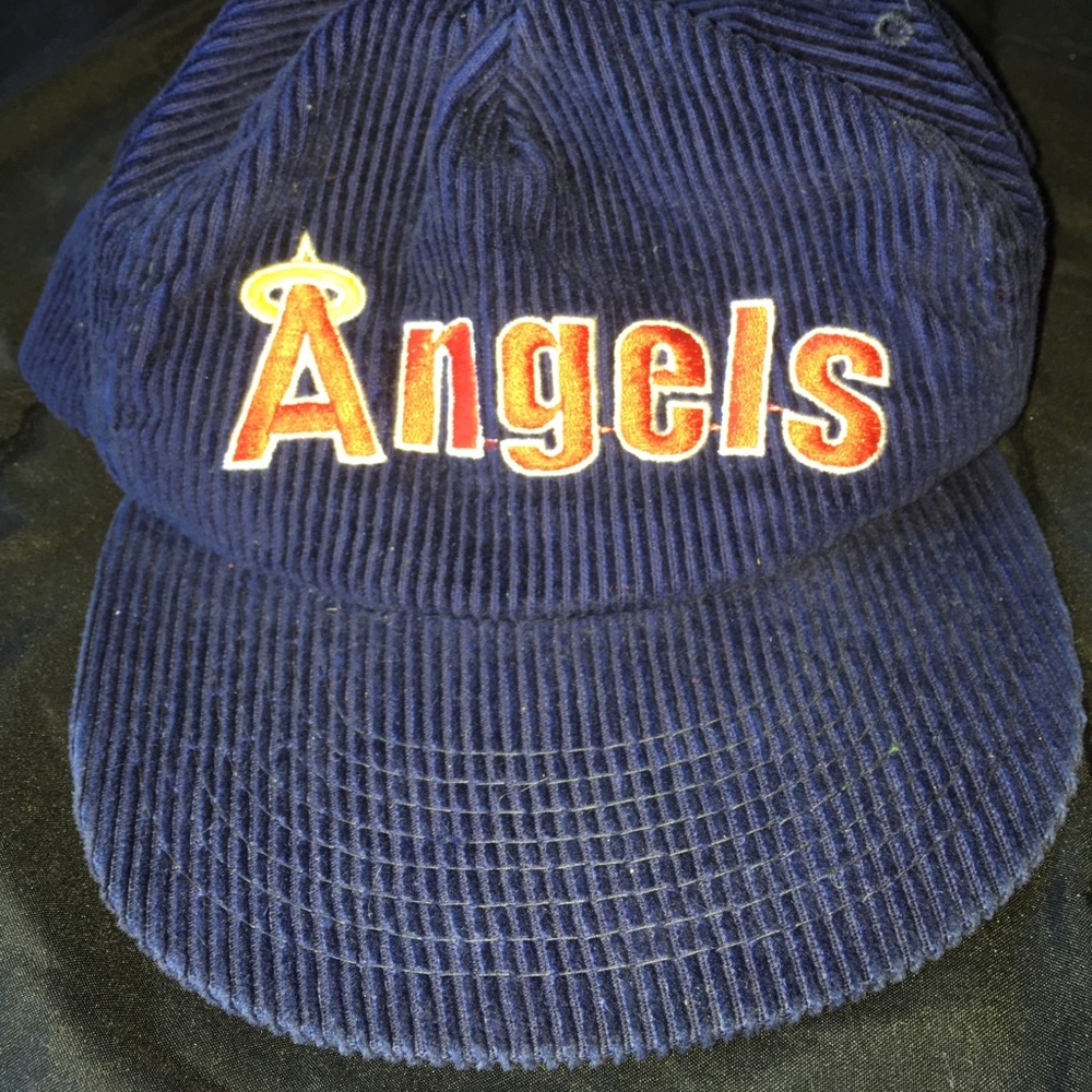 VINTAGE cordorouy zipper back baseball cap