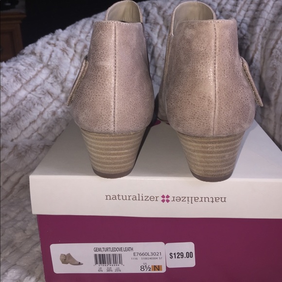 naturalizer open toe bootie