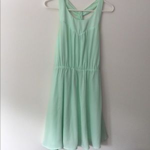 Mint green summer dress