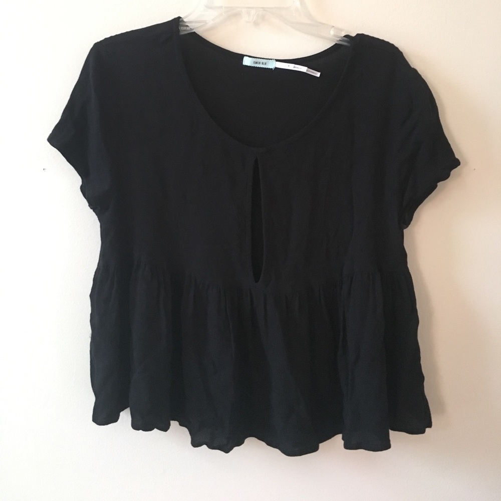 ‼️ SOLD ‼️UO Kimchi Black Baby Peplum top