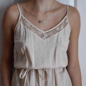 Cream Lace Romper
