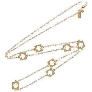 Kate Spade signature logo gold cutout necklace