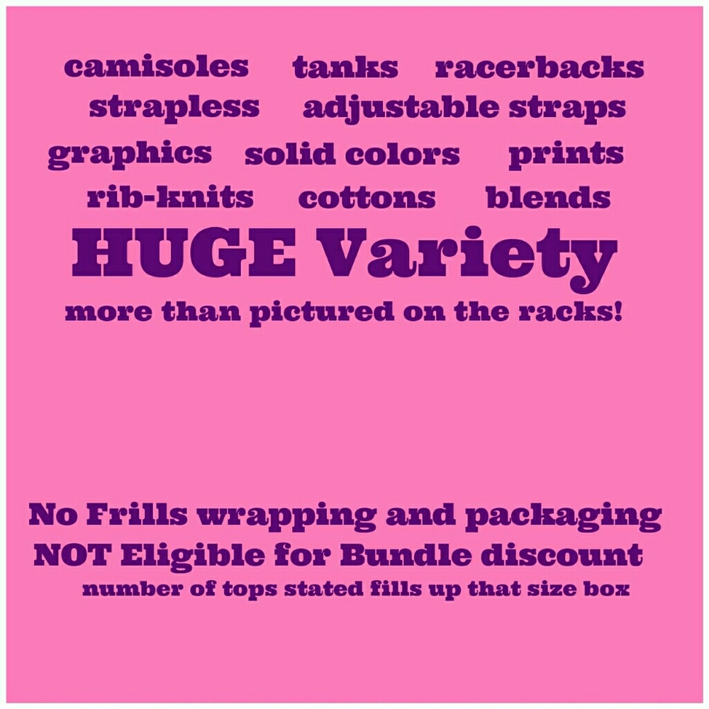 Medium BOX of Sleeveless Tops MYSTERY Bundle 16-18 - Picture 4 of 8
