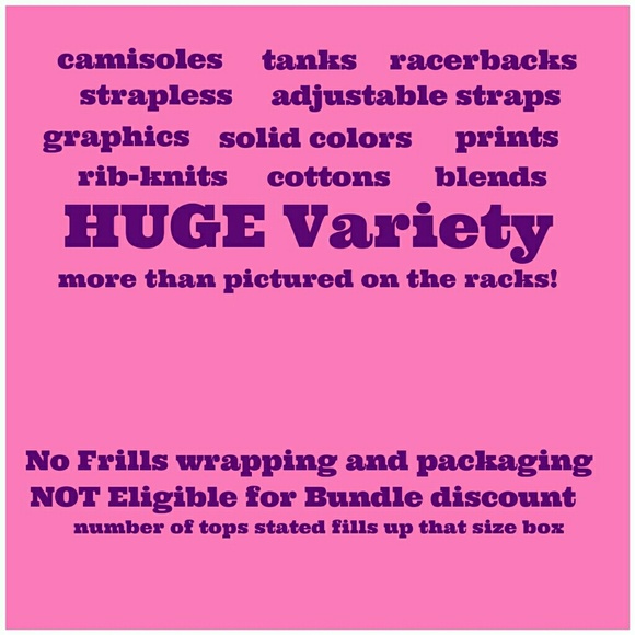 Medium BOX of Sleeveless Tops MYSTERY Bundle 16-18 - Picture 4 of 8