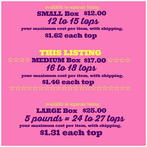 Medium BOX of Sleeveless Tops MYSTERY Bundle 16-18 - Picture 5 of 8