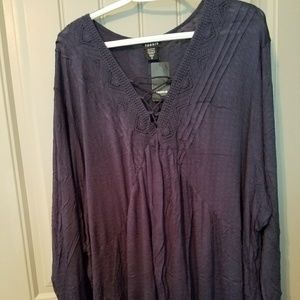 Torrid Crochet Lace Up Top NWT size 5
