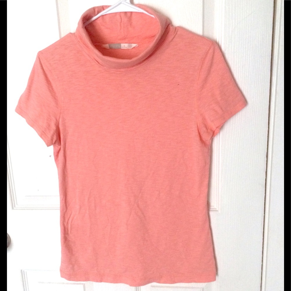 Athleta blush pink cowl neck top