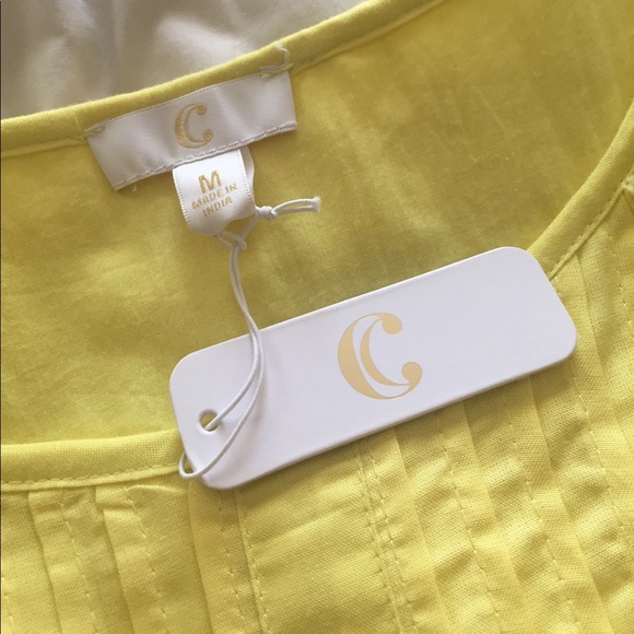 NWT size medium yellow summer sleeveless dress - Picture 6 of 6