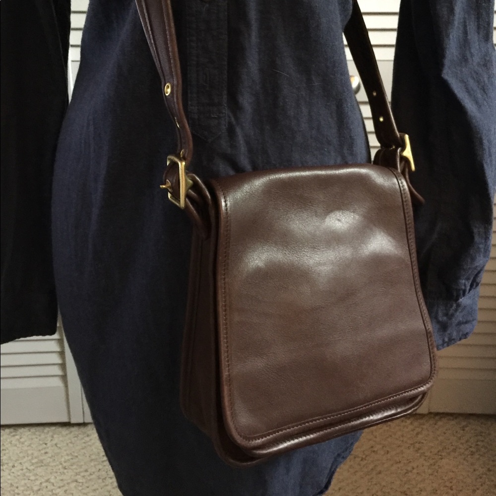 Vintage Coach Leather Crossbody - Picture 1 of 7