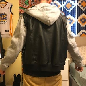 Half and half leather jacket great condition