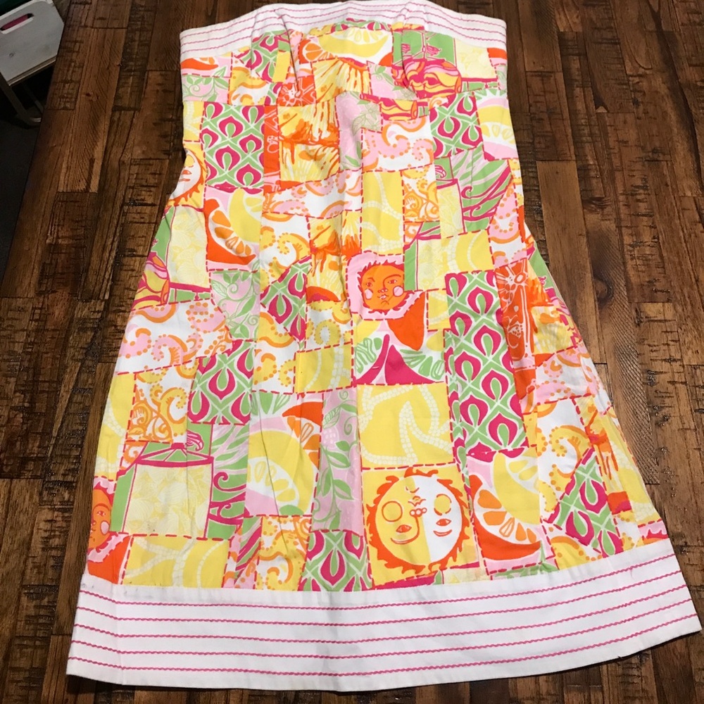 Lilly Pulitzer vintage strapless dress