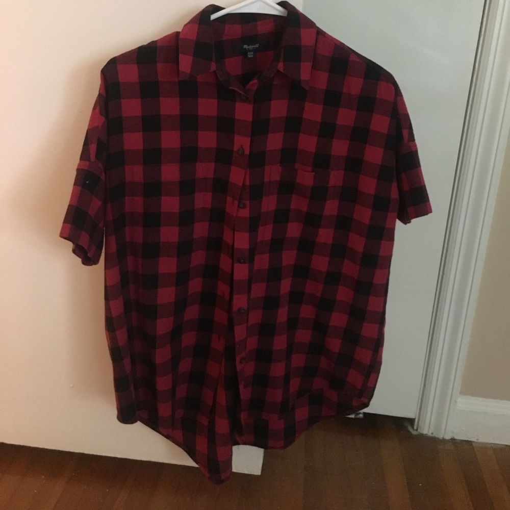 Madewell Short Sleeve Flannel Size XXS