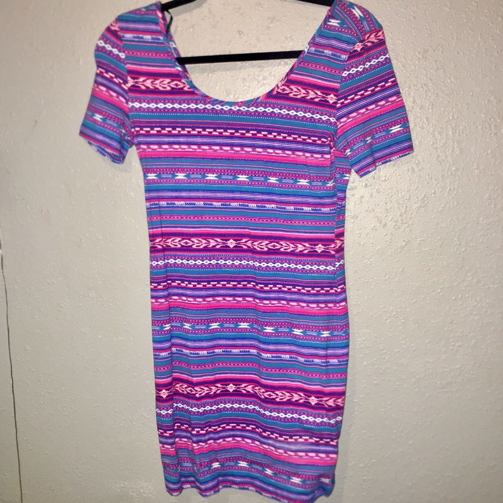 Tribal Print Bodycon Dress
