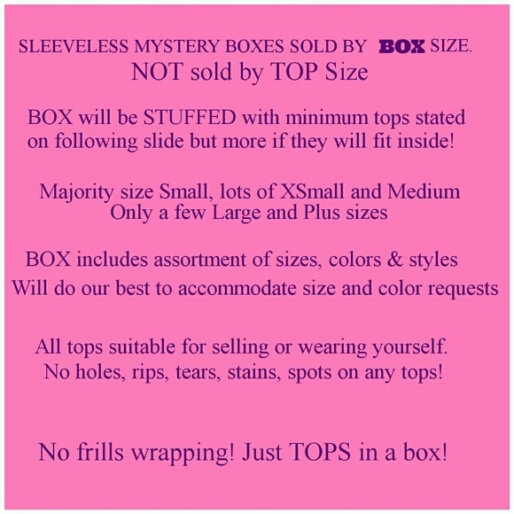 Large BOX of Sleeveless Tops MYSTERY Bundle, 24-27 - Picture 3 of 8
