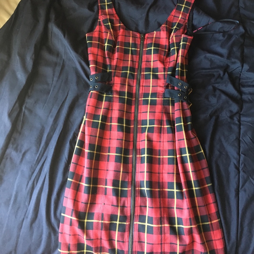 plaid betsey johnson dress