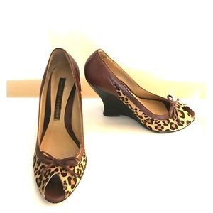 Animal print high heels