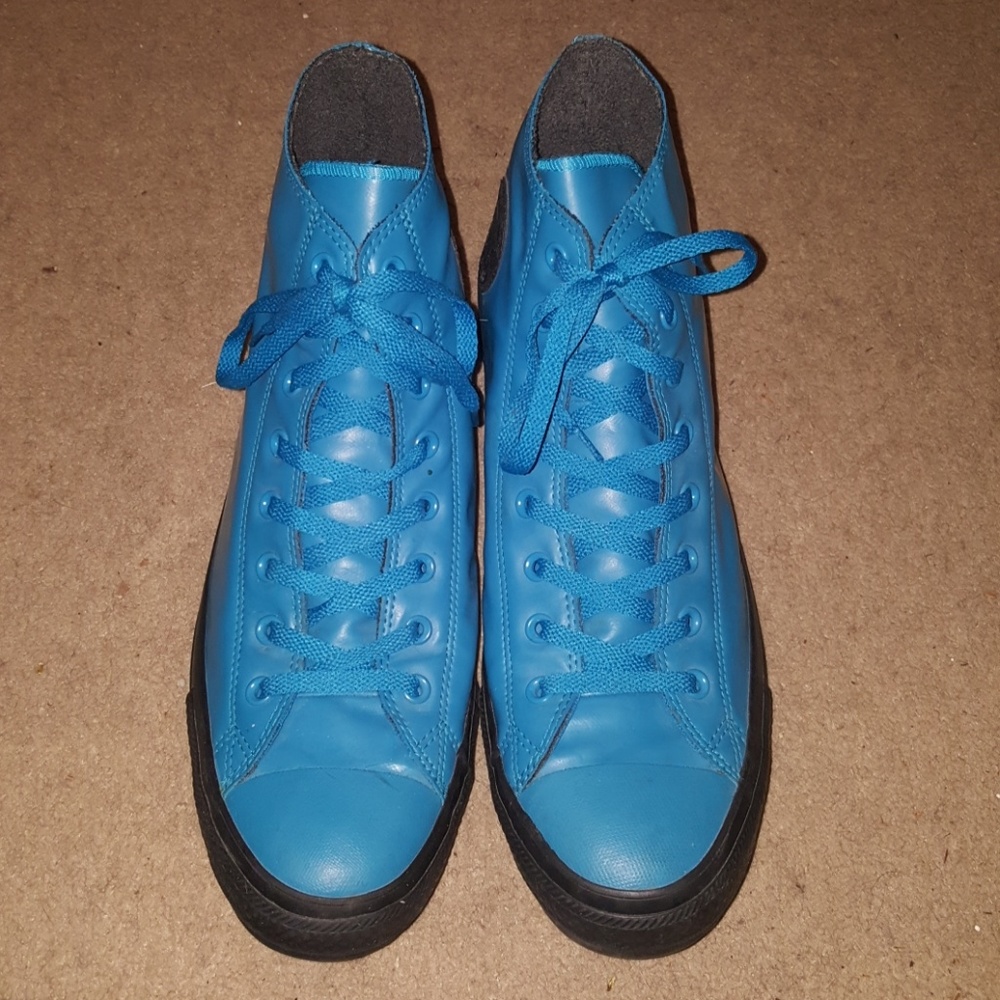 Blue rubberized Converse All Star Chuck Taylor