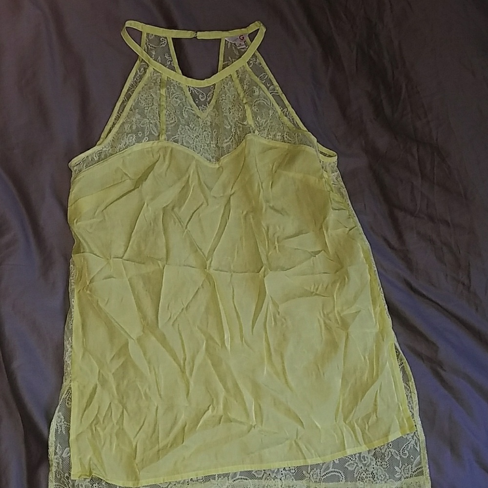 Lace halter top