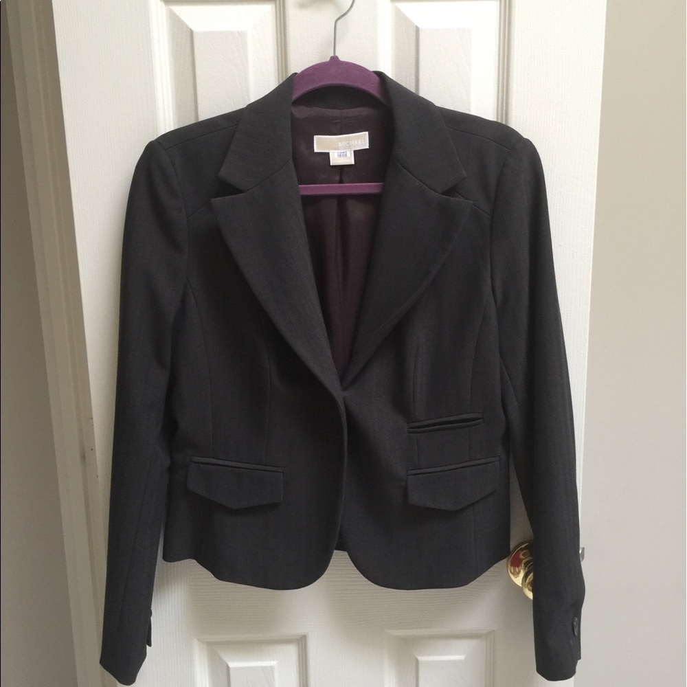 NWOT Michael Kors Brown Suit Jacket Size 8