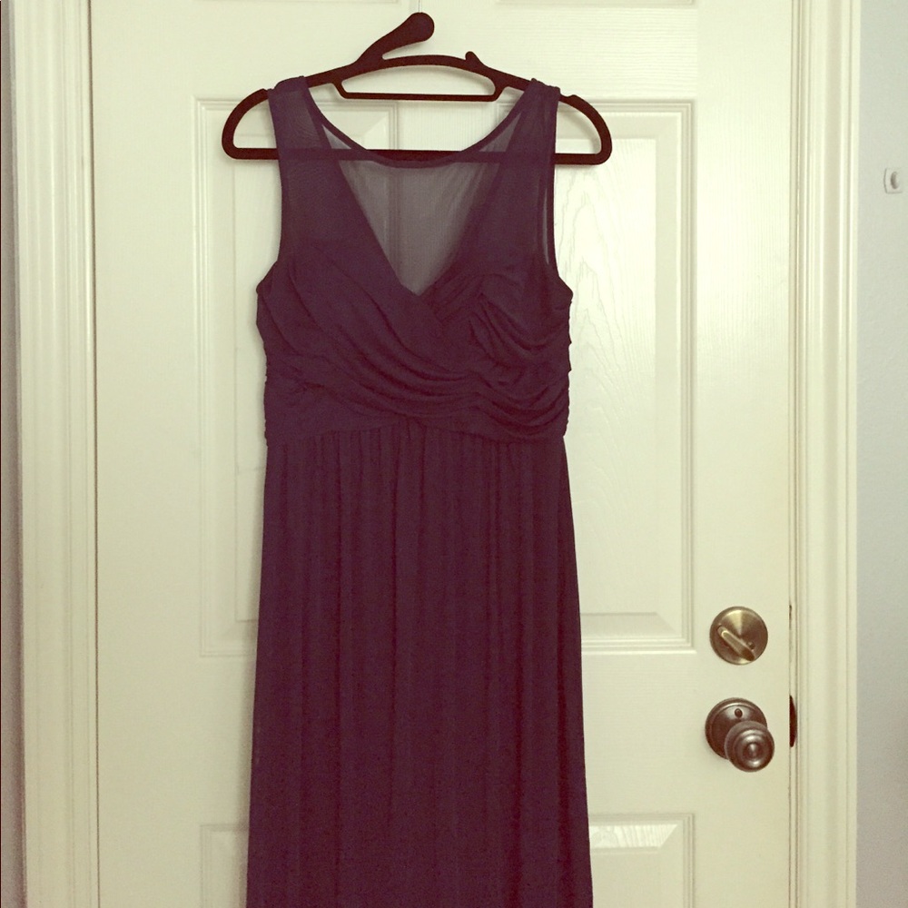 Navy blue bridesmaid dress