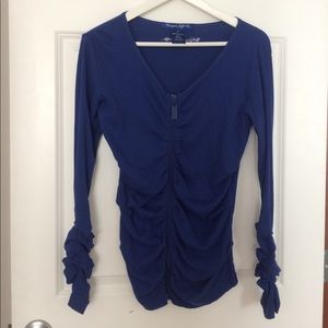 Cowgirl Tuff Co. Cross Royal Blue Light Sweatshirt