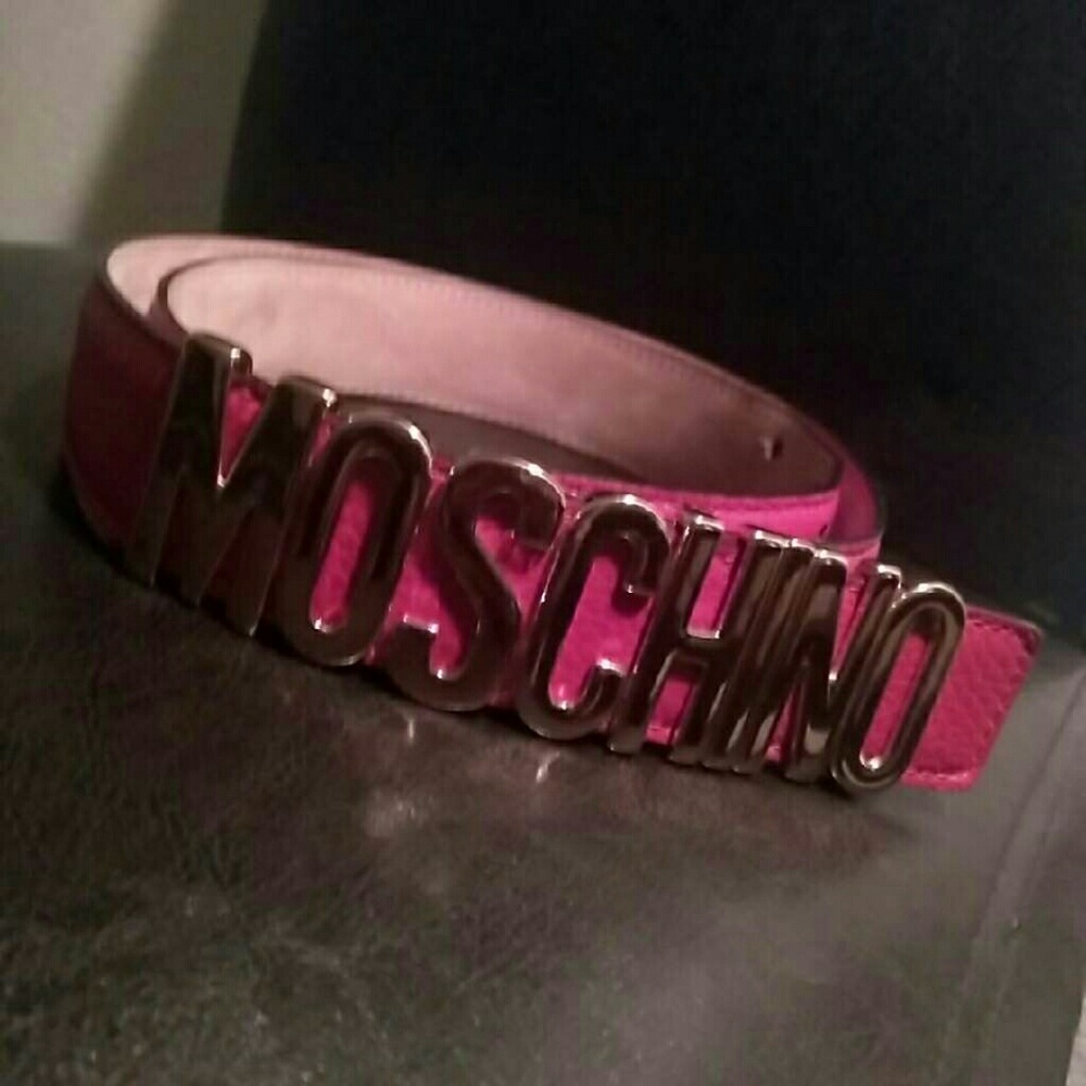 Red Moschino Belt