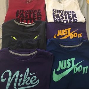 6 Nike Shirts (5 large and 1 medium)