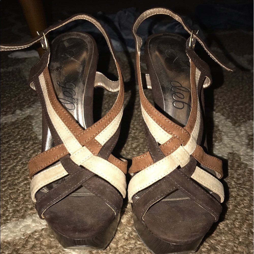 Brown heels from Deb shop