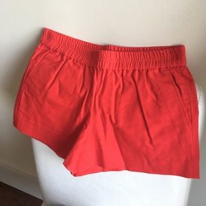 J. Crew red canvas shorts